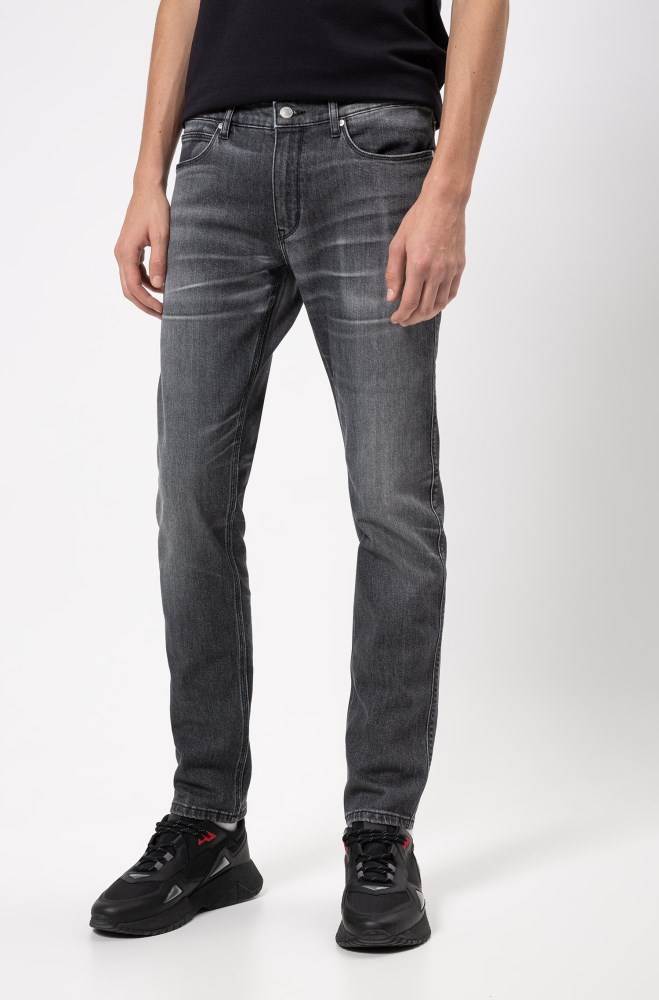 Hugo Boss Slim-fit jeans Mørke Grå | JVPFNFjQ