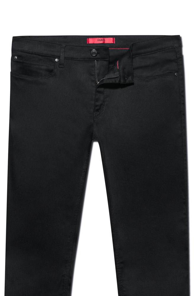 Hugo Boss Slim-fit jeans Svarte | wQVDUMjy