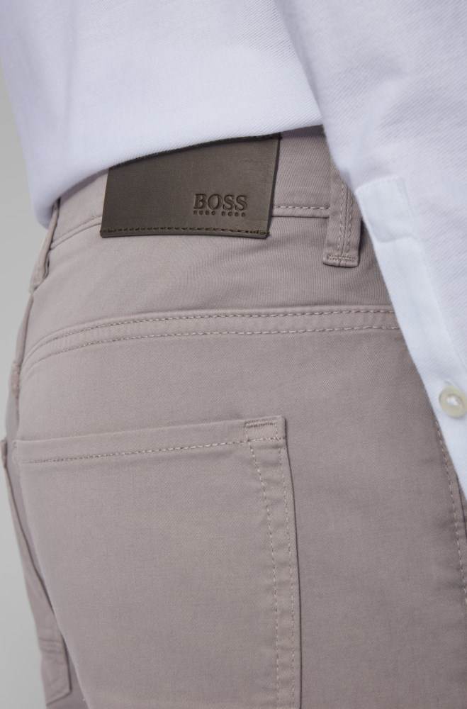 Hugo Boss Slim-fit jeans Sølv | wDdKBVNe