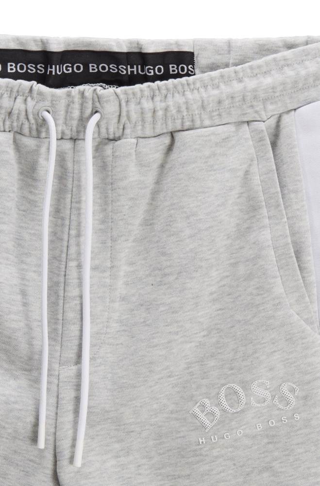 Hugo Boss Slim-fit jersey shorts Lyse Grå | U9tTLpku