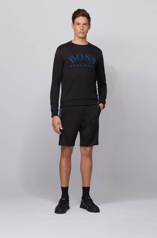 Hugo Boss Slim-fit jersey shorts Svarte | PqzvMnR2