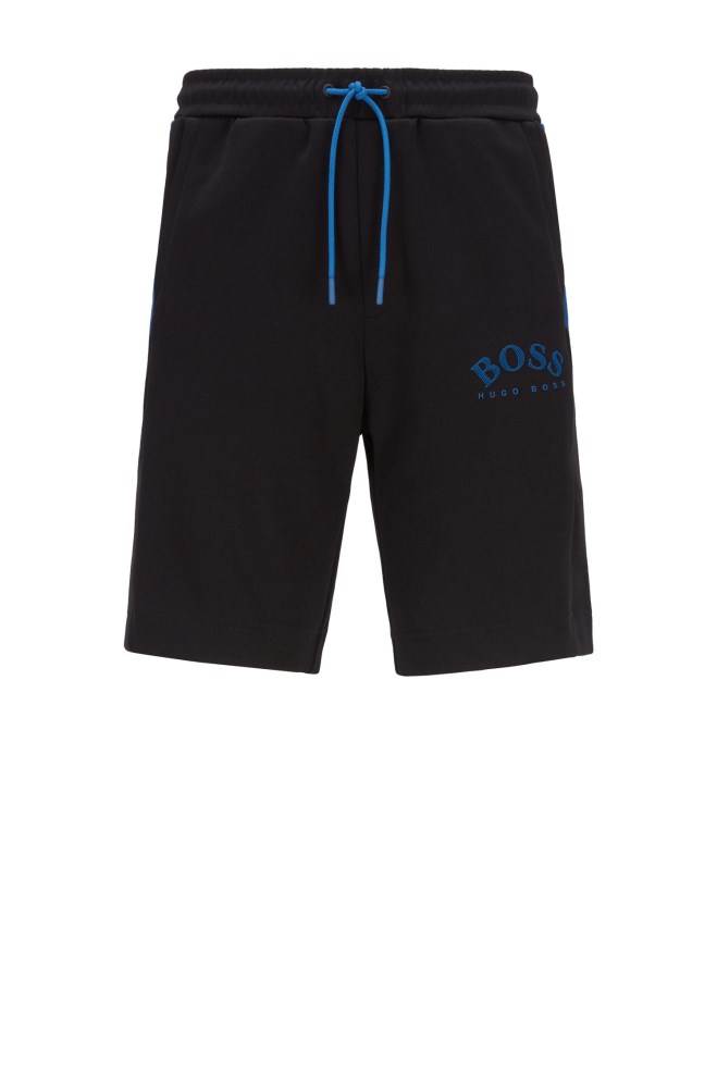 Hugo Boss Slim-fit jersey shorts Svarte | PqzvMnR2