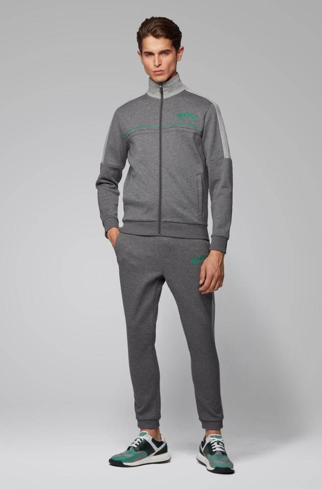 Hugo Boss Slim-fit jogging trousers Grå | XNVI24sU