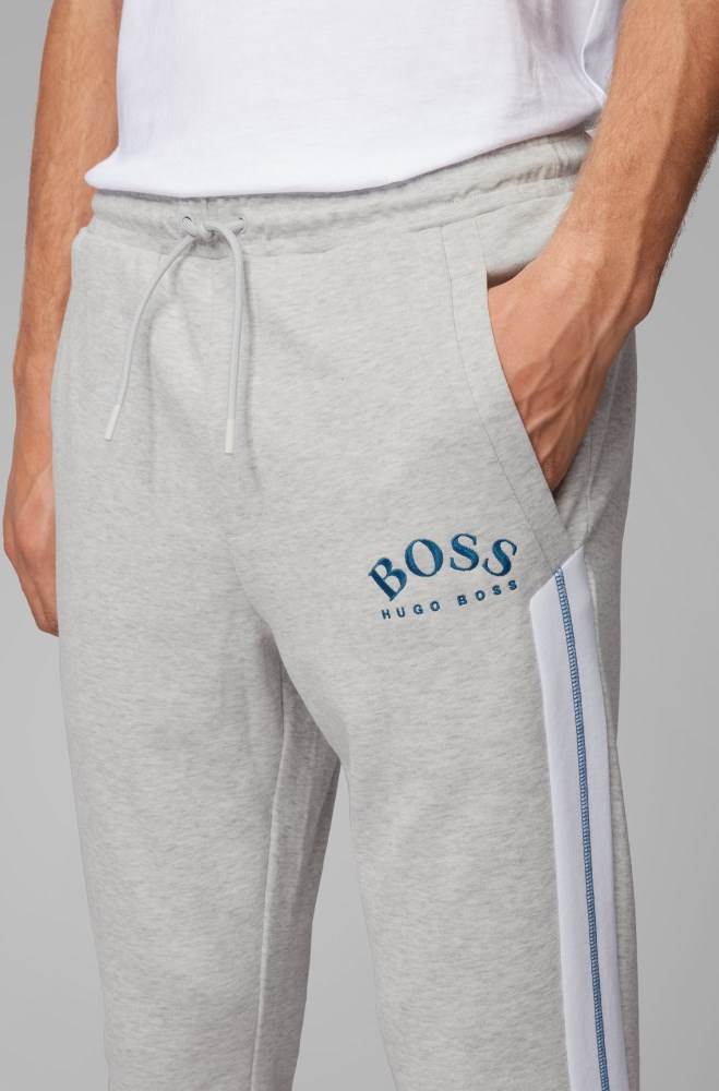 Hugo Boss Slim-fit jogging trousers Lyse Grå | 8nCIhP6m