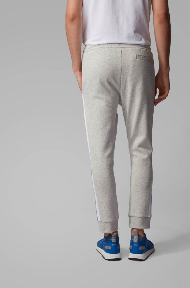 Hugo Boss Slim-fit jogging trousers Lyse Grå | m5Dr7jt0