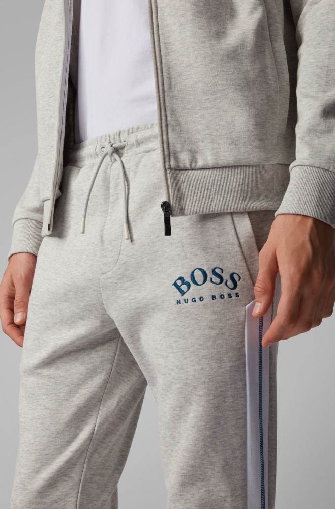 Hugo Boss Slim-fit jogging trousers Lyse Grå | m5Dr7jt0