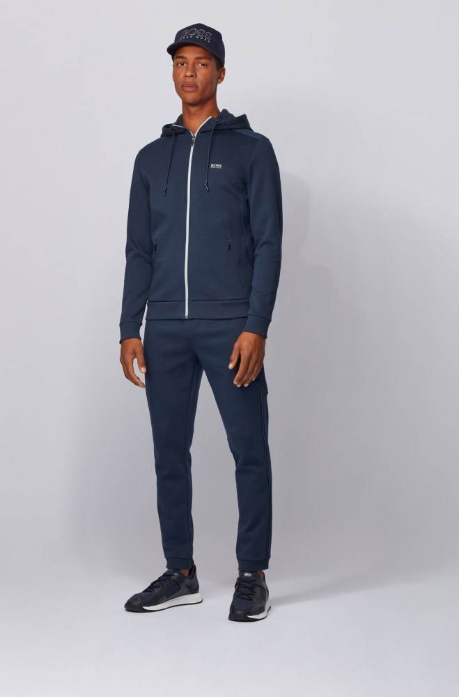 Hugo Boss Slim-fit jogging trousers Mørke Blå | RwZwcRrL