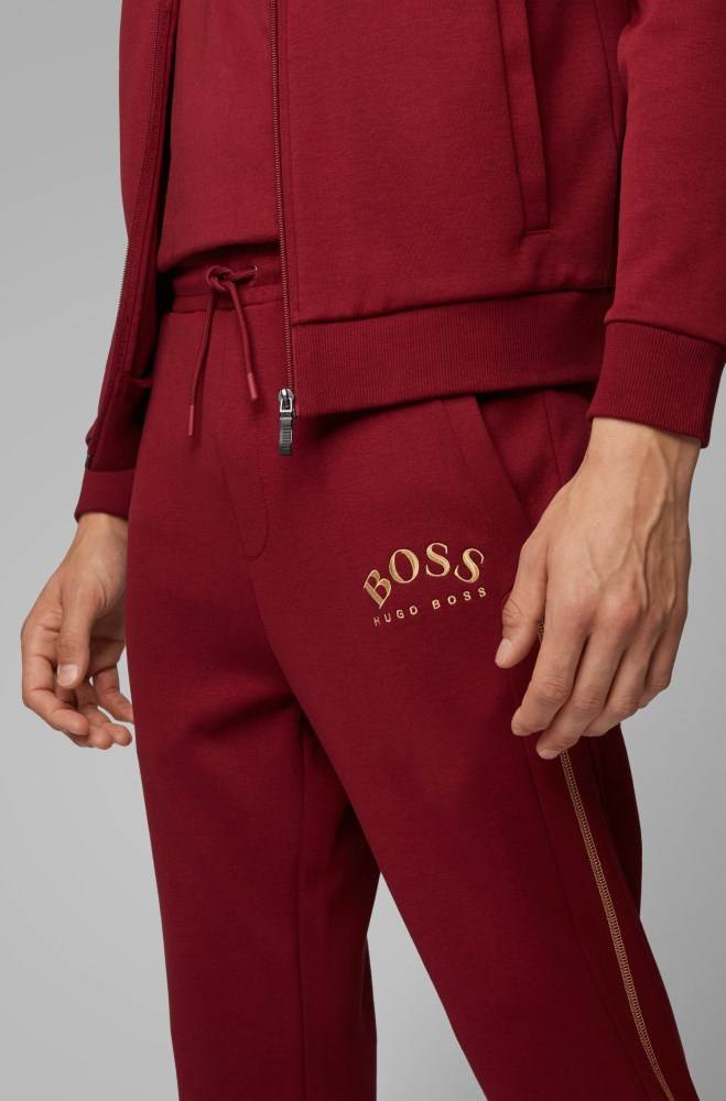 Hugo Boss Slim-fit jogging trousers Rød | I1DFKTPm