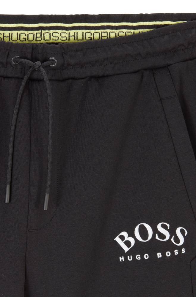 Hugo Boss Slim-fit jogging trousers Svarte | 0NOYBScP