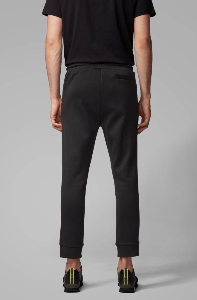 Hugo Boss Slim-fit jogging trousers Svarte | 0NOYBScP