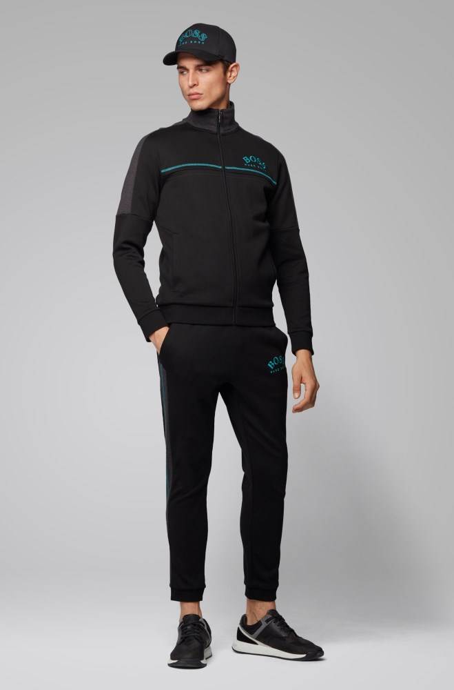 Hugo Boss Slim-fit jogging trousers Svarte | ENVehvvP