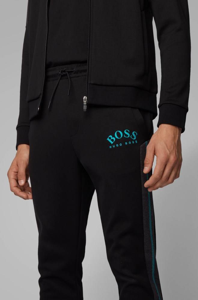 Hugo Boss Slim-fit jogging trousers Svarte | ENVehvvP