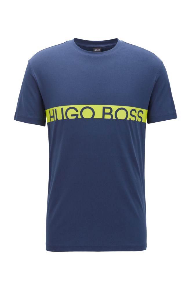 Hugo Boss Slim-fit logo T-shirt Mørke Blå | thDjKRb1