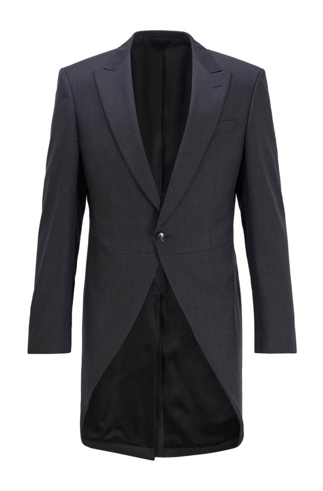 Hugo Boss Slim-fit morning coat Mørke Grå | 4R7dKt8v