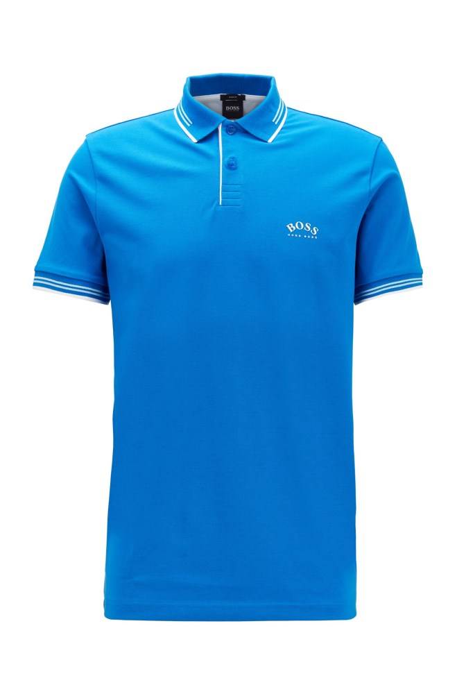 Hugo Boss Slim-fit polo shirt Blå | cENdNpIo