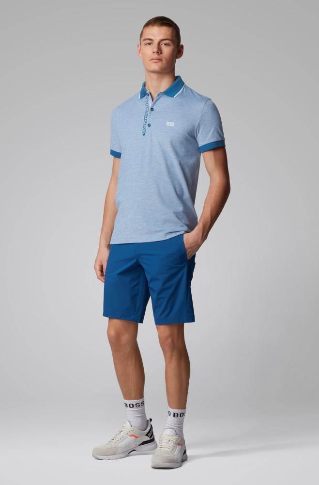 Hugo Boss Slim-fit polo shirt Blå | hmCO6ifg