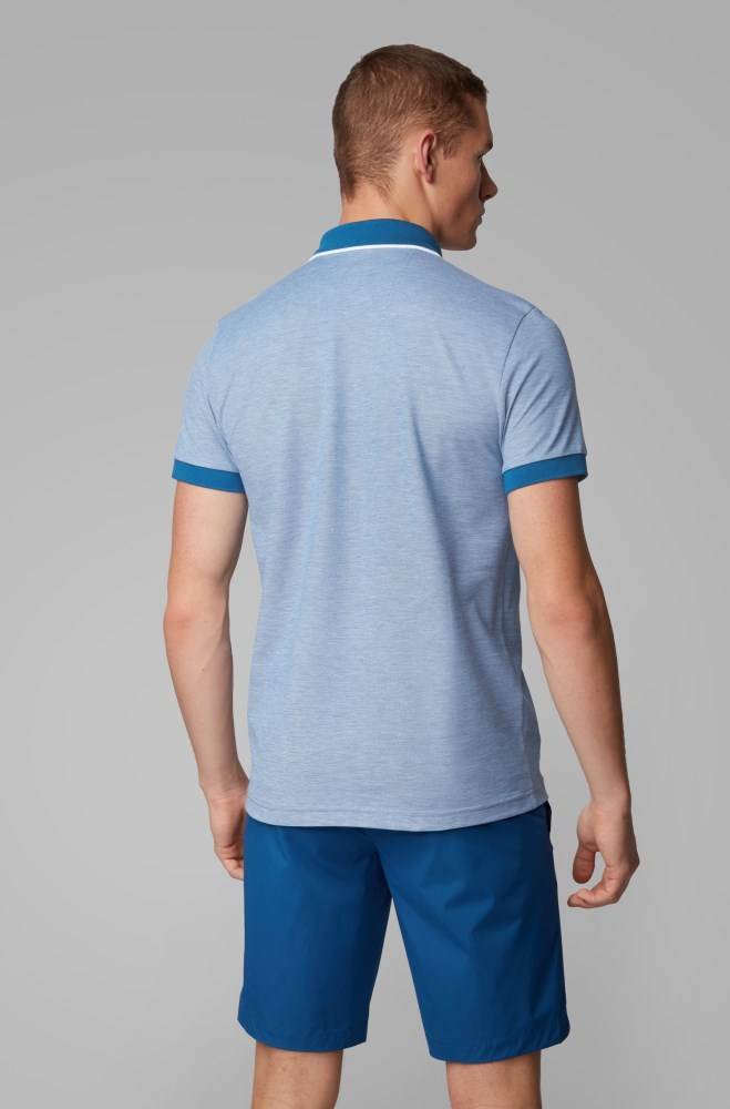 Hugo Boss Slim-fit polo shirt Blå | hmCO6ifg