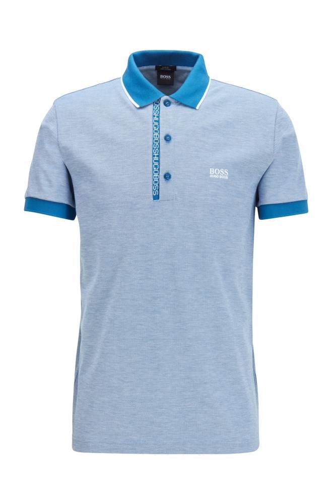 Hugo Boss Slim-fit polo shirt Blå | hmCO6ifg