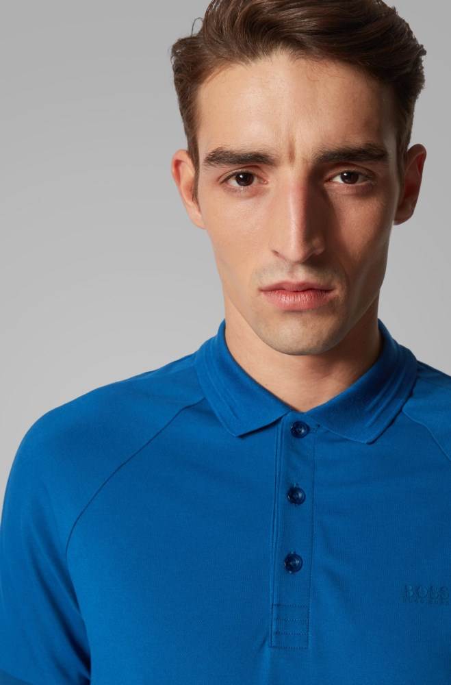 Hugo Boss Slim-fit polo shirt Blå | mEwYAulE