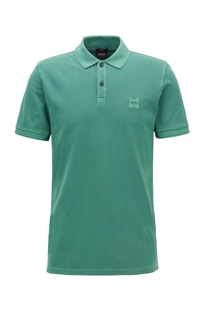 Hugo Boss Slim-fit polo shirt Grønn | LwUl0Stv