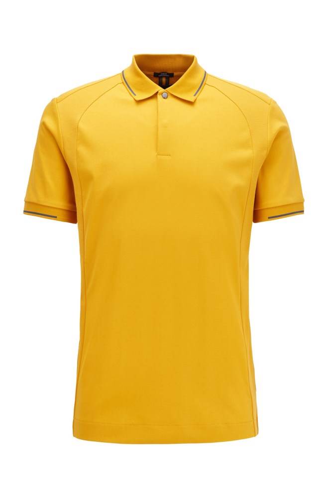 Hugo Boss Slim-fit polo shirt Gull | oI6UQHJx