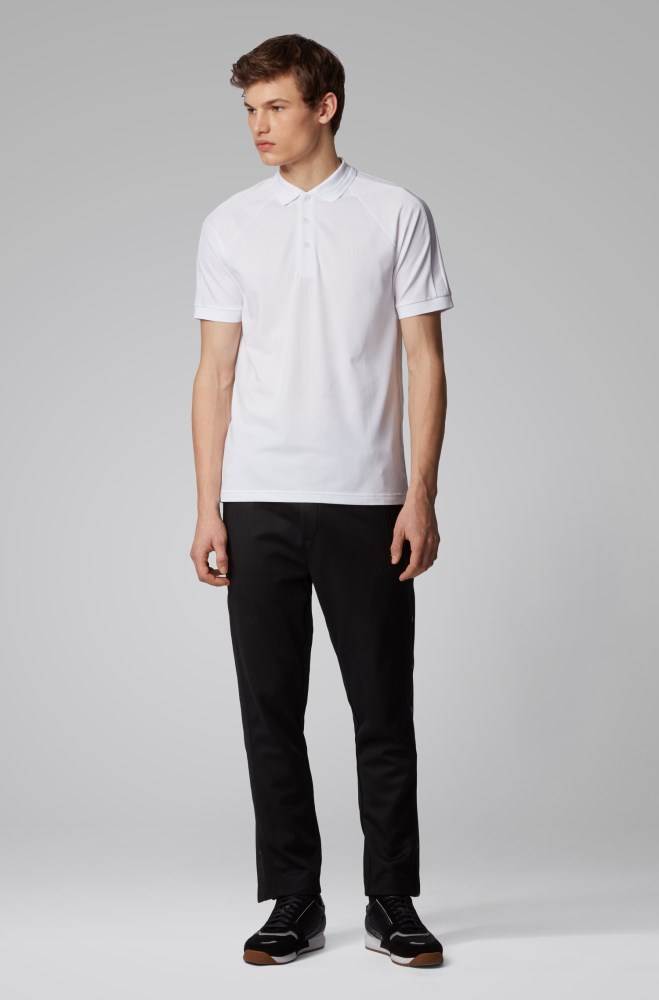 Hugo Boss Slim-fit polo shirt Hvite | DONwaSks