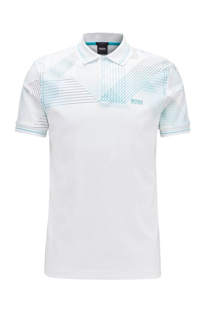 Hugo Boss Slim-fit polo shirt Hvite | g8tqB6xk