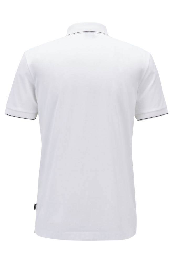 Hugo Boss Slim-fit polo shirt Hvite | q8o5zPul