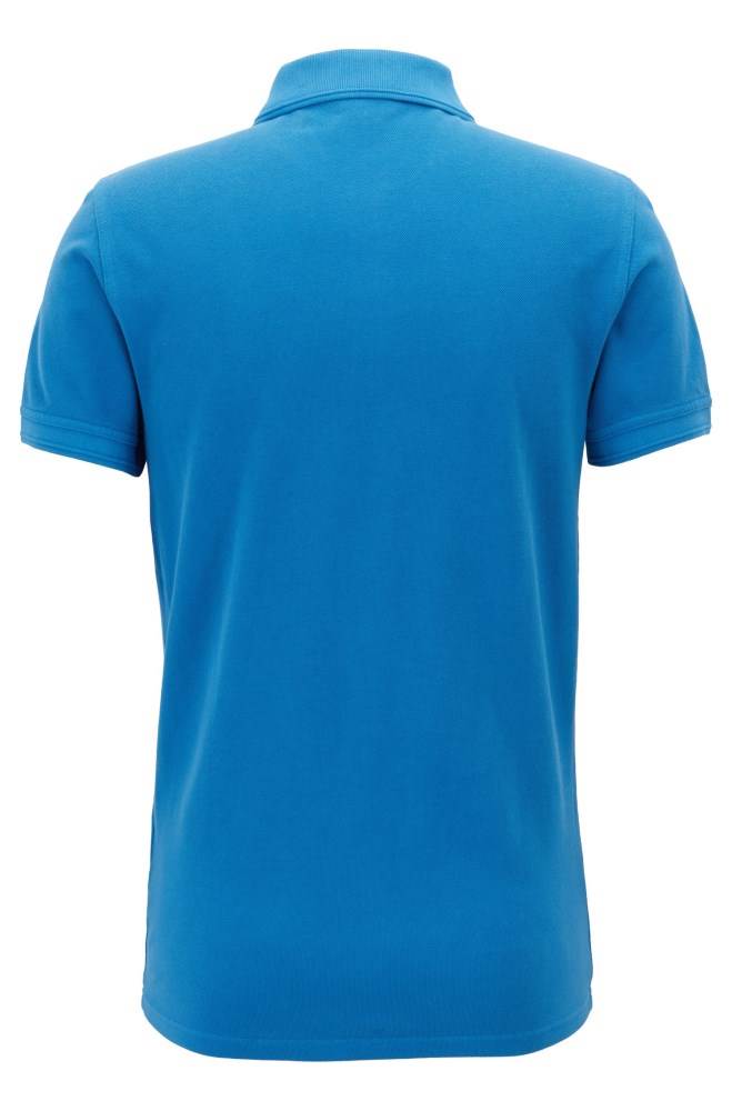 Hugo Boss Slim-fit polo shirt Lyse Blå | gsWDxLAS