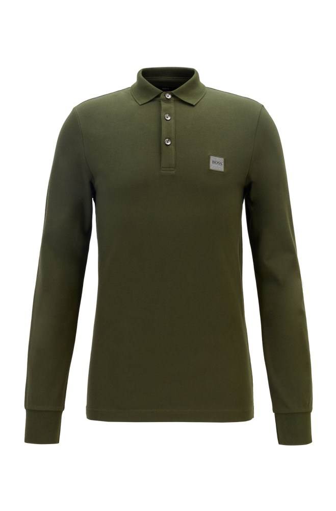 Hugo Boss Slim-fit polo shirt Lyse Grønn | TwOzgnJ7