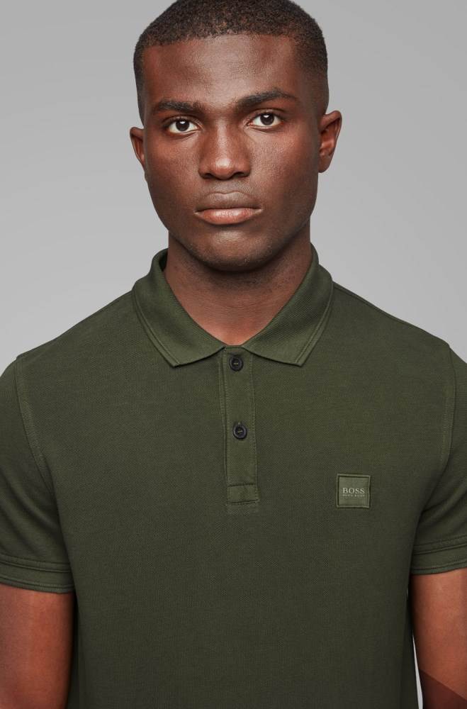 Hugo Boss Slim-fit polo shirt Lyse Grønn | plFHvEzG