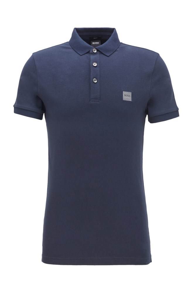 Hugo Boss Slim-fit polo shirt Mørke Blå | 6rNBS6oq