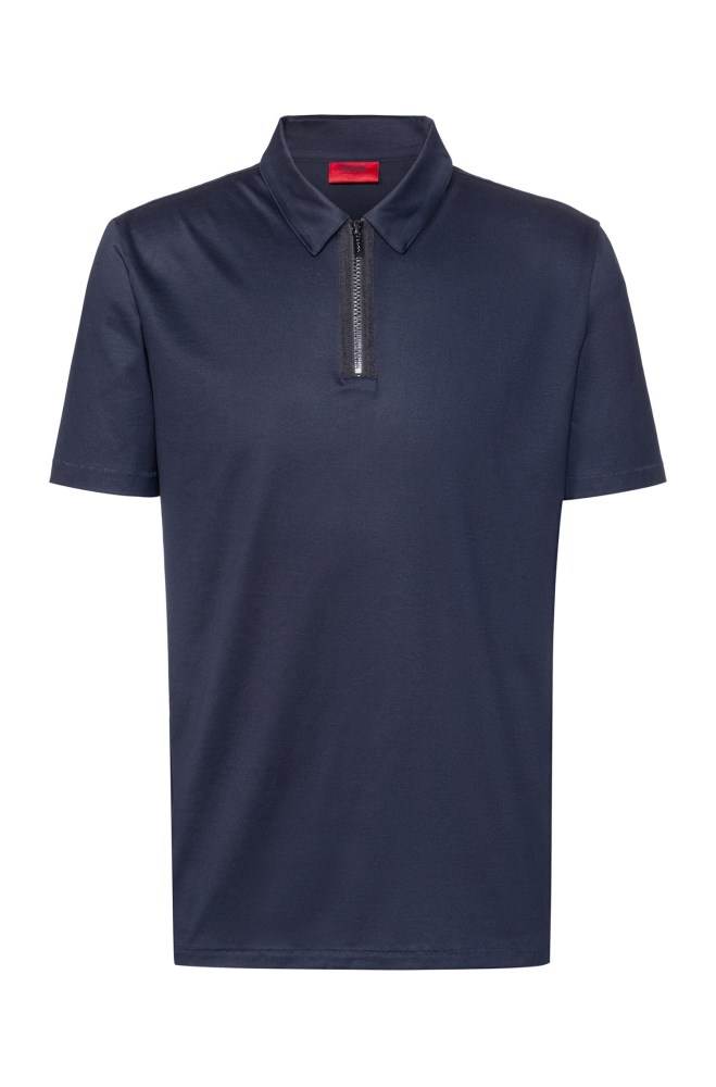 Hugo Boss Slim-fit polo shirt Mørke Blå | 9z7ZYM0B