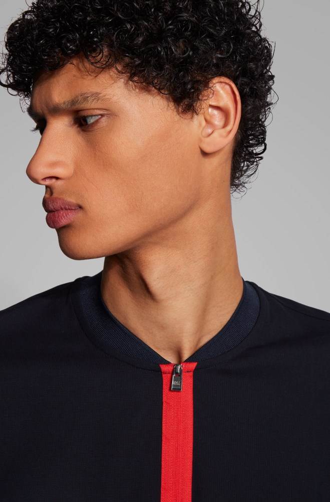 Hugo Boss Slim-fit polo shirt Mørke Blå | AGfjCXiP