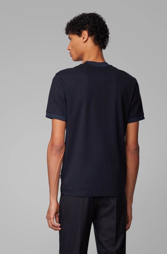 Hugo Boss Slim-fit polo shirt Mørke Blå | AGfjCXiP