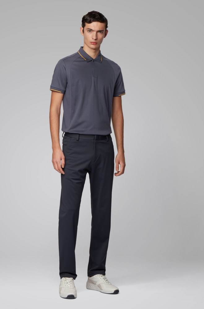 Hugo Boss Slim-fit polo shirt Mørke Blå | ErbwgZcn