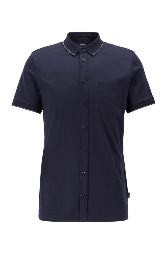 Hugo Boss Slim-fit polo shirt Mørke Blå | M392ZdtR