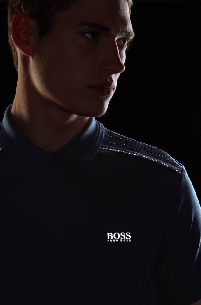 Hugo Boss Slim-fit polo shirt Mørke Blå | MTsuYhbk