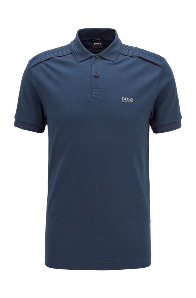 Hugo Boss Slim-fit polo shirt Mørke Blå | MTsuYhbk