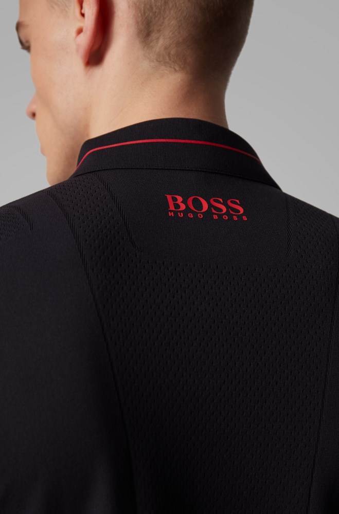 Hugo Boss Slim-fit polo shirt Mørke Blå | RwRfCxxx