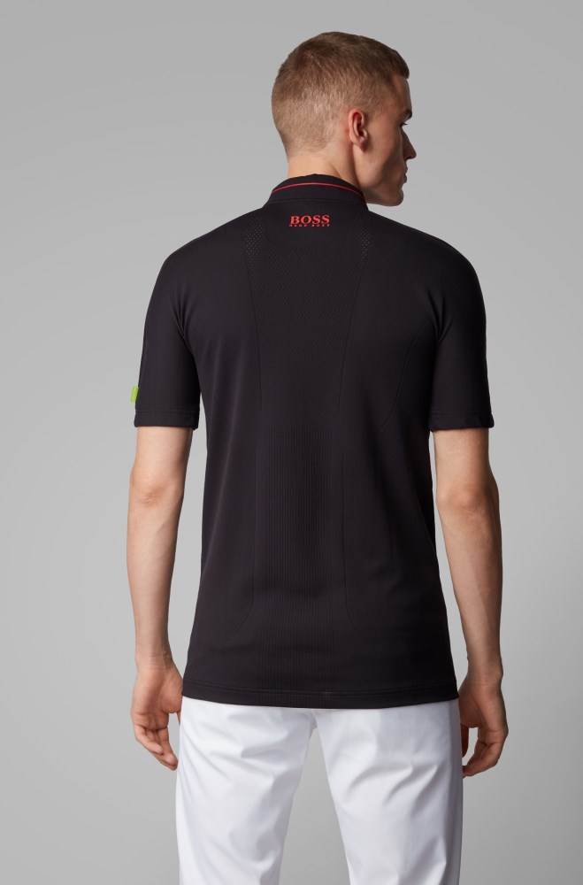 Hugo Boss Slim-fit polo shirt Mørke Blå | RwRfCxxx