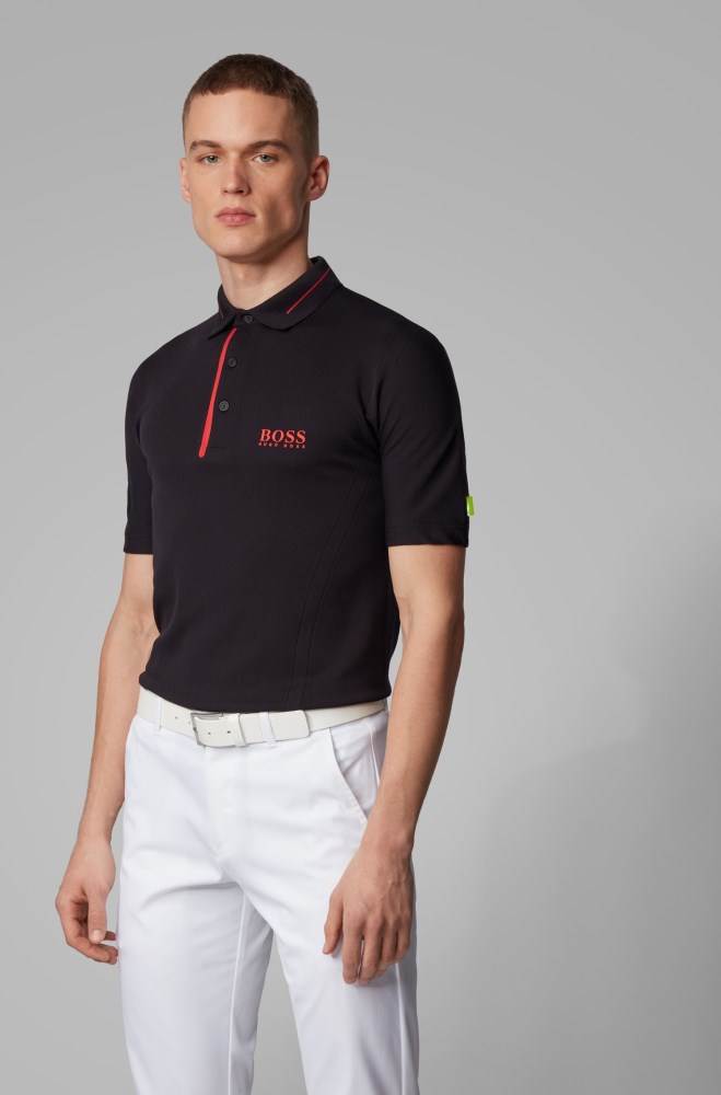 Hugo Boss Slim-fit polo shirt Mørke Blå | RwRfCxxx