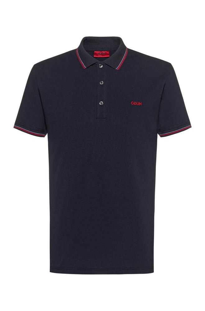 Hugo Boss Slim-fit polo shirt Mørke Blå | bfI52AYy