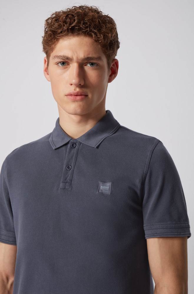 Hugo Boss Slim-fit polo shirt Mørke Blå | cjQbOQsr