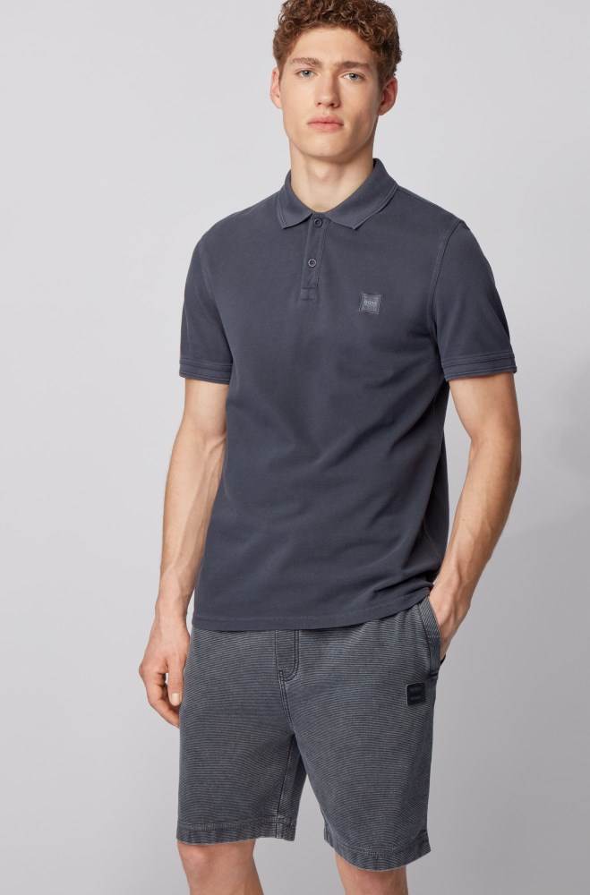 Hugo Boss Slim-fit polo shirt Mørke Blå | cjQbOQsr