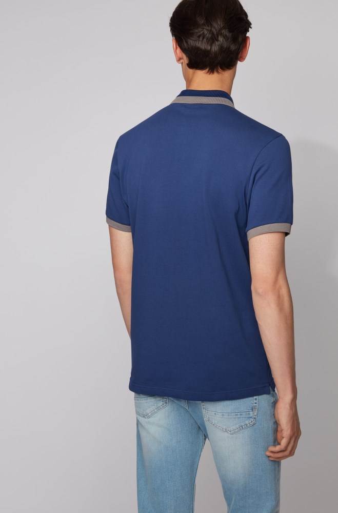 Hugo Boss Slim-fit polo shirt Mørke Blå | isVj70ff