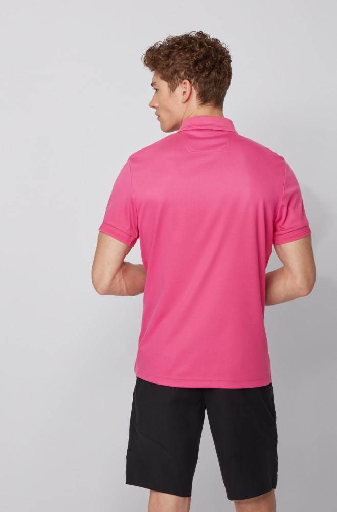 Hugo Boss Slim-fit polo shirt Rosa | hzoeXrda