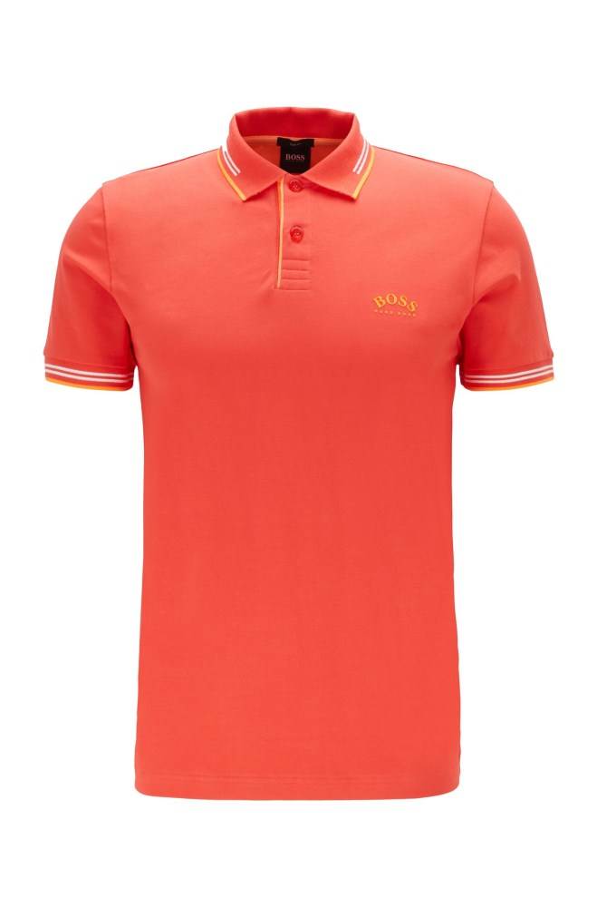 Hugo Boss Slim-fit polo shirt Rød | VTBzDEXb