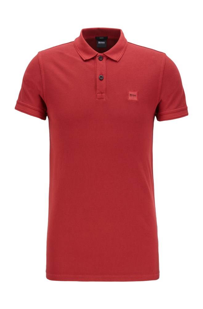 Hugo Boss Slim-fit polo shirt Rød | vavw8hUx