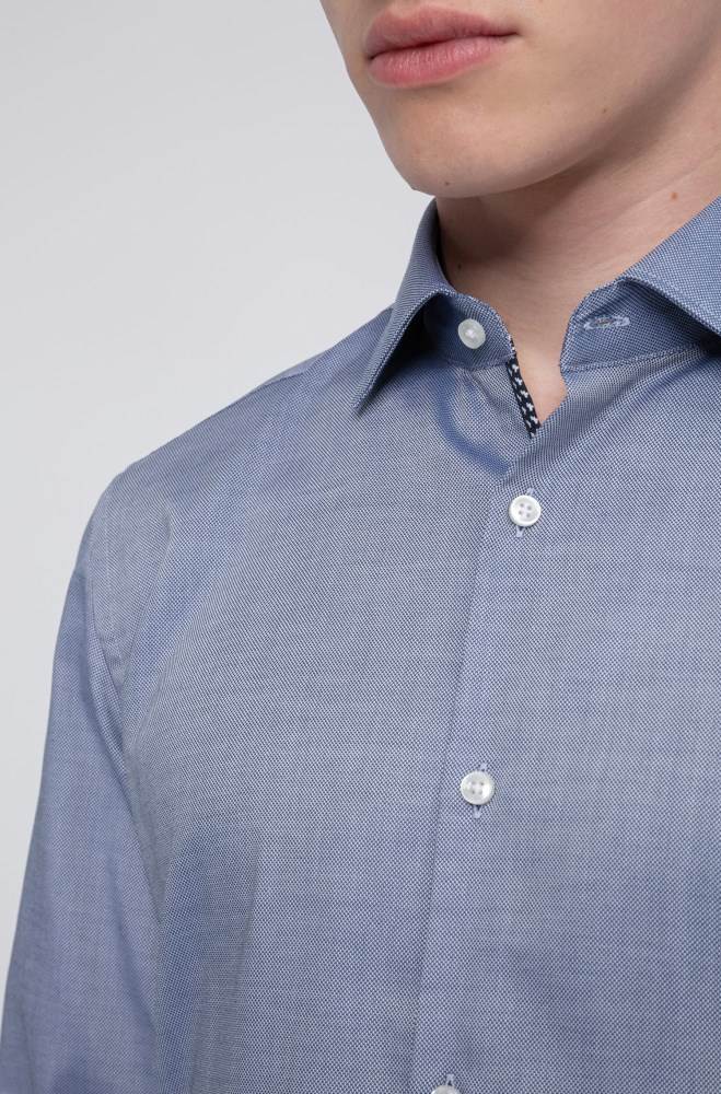 Hugo Boss Slim-fit shirt Blå | XtqLLgwR